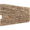 thumbnail image 4 of Ekena Millwork 45 3/4"W x 24 1/2"H x 1 1/4"D Canyon Ridge Stacked Stone, EverStone Faux Stone Siding Panel, Fall Bank, 4 of 9