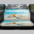 thumbnail image 4 of Jeiento Starfish Shell Car Seat Covers Set of 4 Front and Rear Split Bench Protection Stretchy Front Back Seat Cover for Women Men Fit for Auto Truck Van SUV Car Accessories, 4 of 7