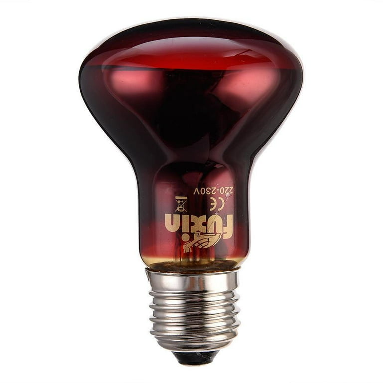 LED Red Reptile Night Light UVA Infrared Heat Lamp Bulb for Snake Lizard Reptile