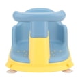 thumbnail image 3 of Asiento de baño para bebé, ligero, seguro, con ventosas, de plástico, para bebés y niños pequeños, color azul, 3 of 14