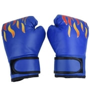 Child Boxing Fighting Muay Thai Sparring Punching Kickboxing Grappling Sandbag Gloves BlueJIXINGYUAN