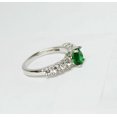 thumbnail image 5 of 925 Sterling Silver Natural Certified 2 Ct Emerald Solitaire Ring For Beloved, 5 of 5