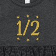 thumbnail image 4 of Inktastic Half Birthday Gold Stars Girls Baby Dress, 4 of 5