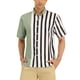 thumbnail image 1 of CAMISA DE HOMBRE HAWAIANA DE MANGA CORTA CON BOTONES Y BLOQUEO DE COLOR EN RAYAS 2XL VERDE CLARO NEGRO, 1 of 6