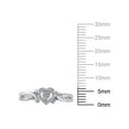 thumbnail image 4 of Hold My Hand 1/20 ct t.w. Diamond Heart Promise Ring, Sterling Silver, 4 of 5