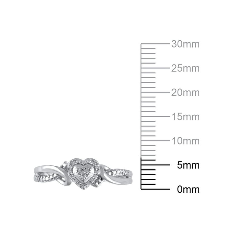 1/20 Carat (I3 clarity, I-J color) Hold My Hand Diamond Heart