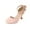 Pink, variant on HUANBAI Big Kids Girls Dress Shoes Pumps High Heels High School Prom Shoes Sandals Bownet Shoes 13