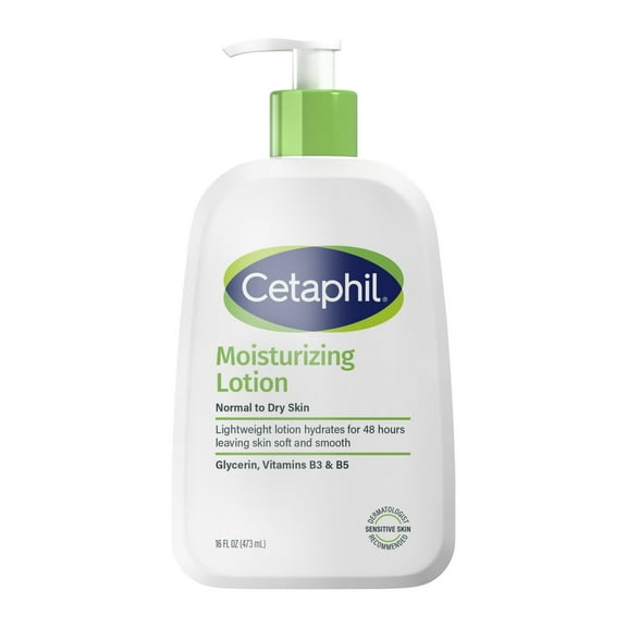 Cetaphil Moisturizing Lotion for All Skin Types, Fragrance-Free, 16 fl oz