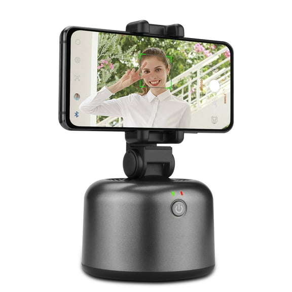 Smart Selfie Stick 360° Rotation Auto Face Object Tracking Live Stream Holder Video Vlog Shooting Smartphone Mount Stand Intelligent Follow Tracking Holder for iPhone Android Phone