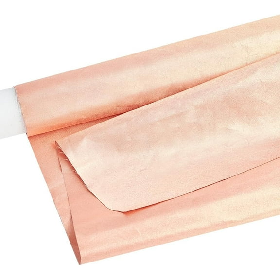 1sheet Copper Fabric Blocking 2x1.1m PET Protection Fabric Pure Copper Faraday Fabric Shielding Copper Fabric EMF Shielding Fabric for Conductive Pads EMI WiFi Cell Phone Light Salmon