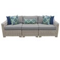 thumbnail image 1 of Coast 3 Piece Outdoor Wicker Patio Furniture Set in Grey, 1 of 2