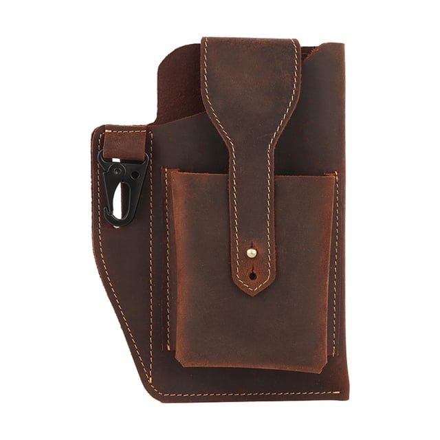 Bolso de cuero para hombre con funda para teléfono, riñonera portátil para Café Sunnimix Funda de teléfono para hombres