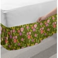 thumbnail image 2 of Ambesonne Multi-color Rose Wrap Around Gathered Microfiber Bed Skirt, King, 2 of 2