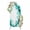 Turquoise, variant on Purple Marble Stone Arch Backdrop Cover 4FT, Ink Splash Country Marble Abstract Spandex Fitted Stretchy Arch Stand Covers, Round Top Chiara Backdrop Cover for Wedding Party Birthday Baby Shower