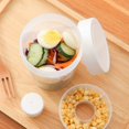 thumbnail image 4 of Multi-Layer Salad Storage Container, Grain Dispenser with Separate Compartments, Bpa-Free Pp Material, Compact & Portable, Perfect for Parfaits, Dressings, Snacks, , Leak-Proof Salad Jar *1 Piece, 4 of 8