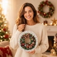 thumbnail image 3 of 2026 New Christmas Pearl Art DIY Diamond Painting Hanging Suncatcher Ornament Double-sided Santa Christmas Diamond Art Suncatcher Kits Handmade Holiday Rhinestone Gem Craft Wall Window Decor(C), 3 of 6