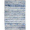 thumbnail image 1 of homeroots home decor 385894 6’ x 9’ Ivory and Blue Distressed Area Rug, 1 of 1