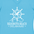 thumbnail image 4 of Inktastic Rehoboth Beach Delaware Nautical Women's V-Neck T-Shirt, 4 of 5