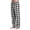 Black, variant on NIEWTR Fashion Mens Casual Plaid Loose Sport Plaid Pajama Pants Trousers Elastic Waist Drawstring Sports Pants