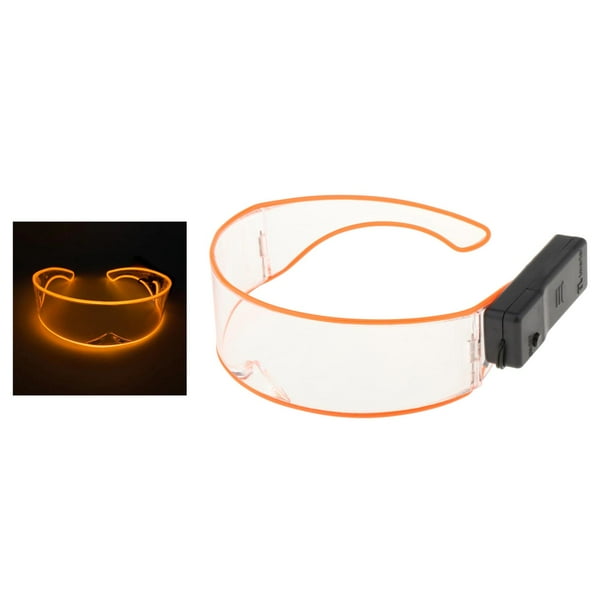 de Sol Divertidas Del Festival de s Mujeres de Los Hombres LED Envueltas Alrededor de s de D naranja Macarena Gafas de sol futuristas unisex