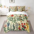 thumbnail image 2 of Manfei Retro Rustic Flower 7 Pieces Bedding Comforter Set,Natural Plant Full Bedding Set,Vintage Country Floral Fitted Sheet Flat Sheet For Girls Kids,Super Cozy Room Decor Reversible, 2 of 8