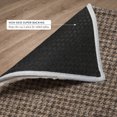 thumbnail image 6 of Addison Rugs Dream Shag Premium Machine Washable Transitional Houndstooth Chocolate Rectangle Rug, 3' x 5', 6 of 8