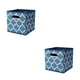 thumbnail image 3 of Toystoory Práctico organizador de cestas de tela con plegable para facilitar el transporte Cajones de tela gruesa Cubos plegables Almacenamiento Azul marino 26.5*26.5*28cm 2piezas, 3 of 6