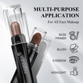 thumbnail image 5 of LUXAZA PRO 10PCS Plum Eyeshadow Stick Set - Neutral Shimmer & Matte Cream with Metallic Bronze Smoky Look, Eyeliner & Brightener. Ideal Women's Gift -Cocoa Crush, 5 of 7