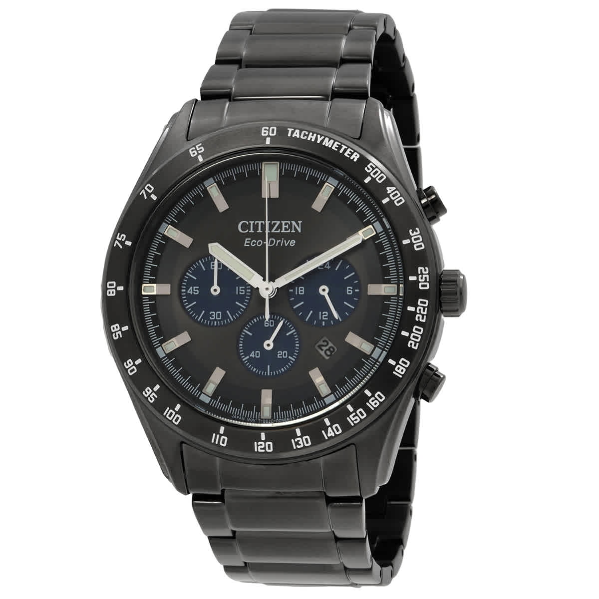CITIZEN Eco-Drive ブラック 時計 Citizen Men's Eco-Drive Ecosphere Black IP Chronograph Watch