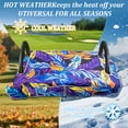 thumbnail image 4 of Numjaw Golf Cart Seat Covers, EZGO Seat Cover, Universal Golf Cart Seat Blanket, Waterproof Travel Sports Cart Seat Cushion Covers with 4 Pockets, 53" x 35", Leaves, 4 of 7