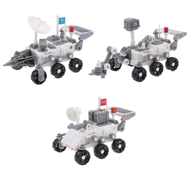 Robot Solar educativo de 3 uds., juego de ingeniería de construcción, juguetes solares, coches espaciales para niños de 8 a 10 años y mayores, regalos