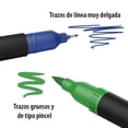 thumbnail image 4 of Marcador Pen+Gear Doble Punta Pincel 1.4 mm y Fina 0.4 mm Colores Variados 12 Piezas, 4 of 4