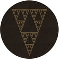 thumbnail image 1 of Ahgly Tapis Rond Lavable en Machine Intérieur Transitionnel Noir Nuit, 8 Pieds Rond, 1 of 7