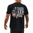 thumbnail image 1 of Camiseta de manga corta informal con estampado de sol independiente de verano para hombre Pompotops oipoqjl32872, 1 of 5