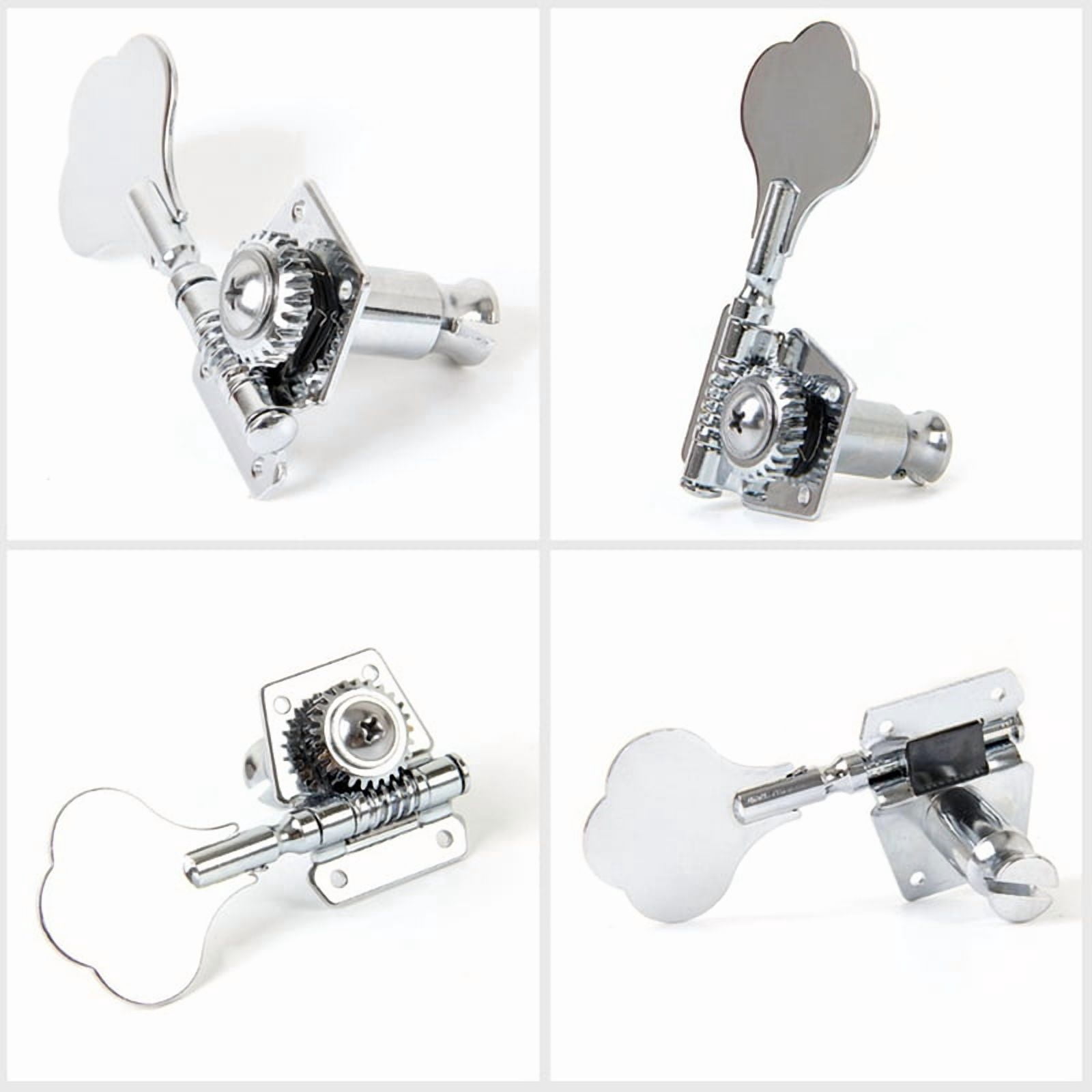 16Pcs Guitar Tuning Pegs Electric Tuner Peg Guitar Open Gear Tuning Pegs Machine Heads Silver