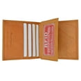 thumbnail image 3 of RFID Security Block Safe Leather Credit Card ID Business Card Center Flap Wallet RFID 74 (C), 3 of 16
