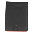 thumbnail image 1 of Cartera para tarjetas de hombre de color negro, cartera portátil de cuero multiusos para viajes de negocios y compras, tamaño único en color negro, 1 of 15
