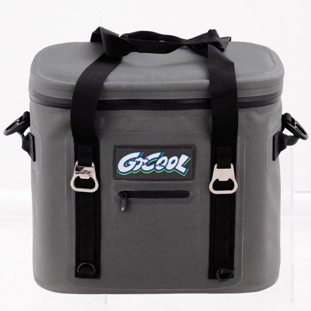 Gymax Boîte à Lunch Isolée Sac à Lunch 24 Canettes Sac Isotherme Souple Résistant à l'Eau Étanche