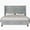 Light Grey, variant on Merluxy King Bed Frame Velvet Upholstered Platform with 51.6" Tall Wingback Headboard,Gream