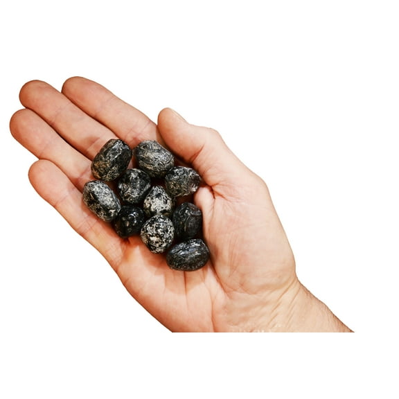 Kidz Rocks Obsidian Tear 1 1/4" Set Of 10 Raw Chakra Healing Crystal Rock Mineral Specimen