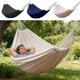 thumbnail image 1 of Hamaca de camping de lona resistente de doble tamaño de 190x80cm, diseño de barra extendedora anti-puntas, columpio portátil de nailon con correas para viajes al aire libre por terrazas, 1 of 6