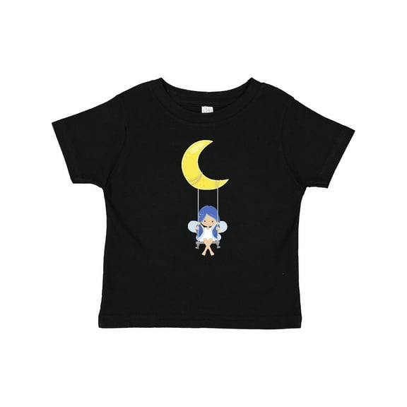 Inktastic Cute Fairy, Fairy On The Moon, Fairy On A Swing Girls Baby T-Shirt