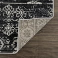 thumbnail image 6 of Hauteloom Kahramankazan Neutral Paisley Farmhouse Living Room Bedroom Dining Room Boho Area Rug - Machine Washable - Bohemian Vintage Carpet - Black, Light Grey, Off White - 6'7" x 9', 6 of 19