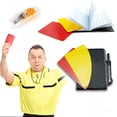 thumbnail image 2 of Clearance! beishanbush Home Decor Set Referee with Sports Whistle Metal Metal Card Whistle Stainless for Football Steel Card Yellow and / Red Coachs & Stationery One Size Multi-Color, 2 of 9