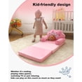 thumbnail image 4 of Sofá infantil plegable MOONBEEKI, silla princesa rosa, 4 of 7