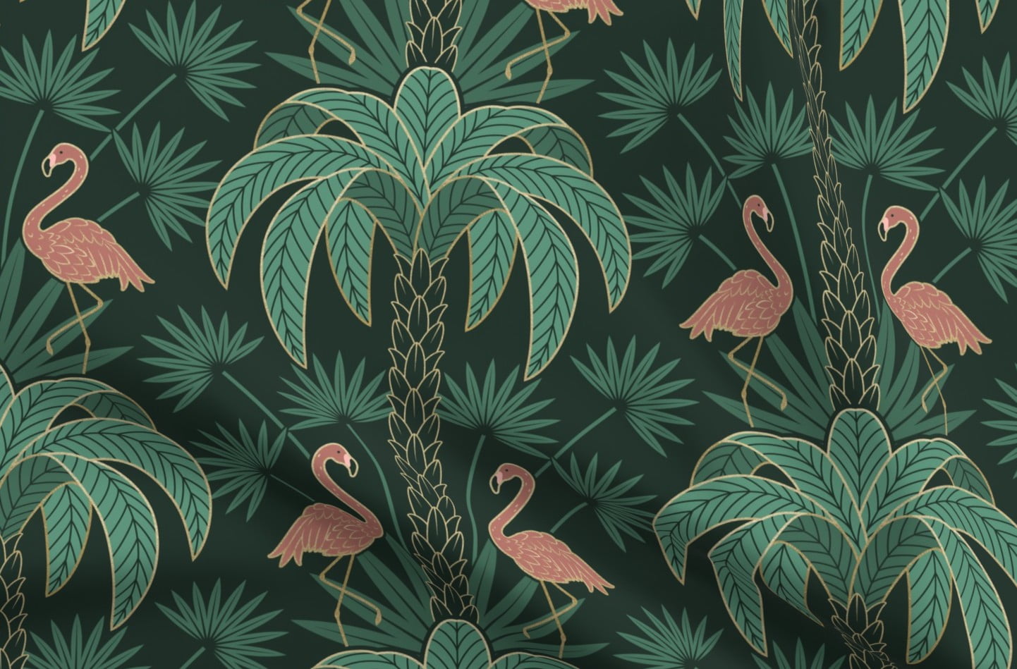 Spoonflower Fabric - Palm Leaves Sky Blue Tropical Green Watercolor Jungle  Light Printed on Upholstery Velvet Fabric Fat Quarter - Upholstery Home  Decor Bottomweight Apparel 