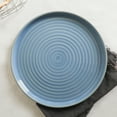 thumbnail image 4 of Stone Lain Elica 12-Piece Dinnerware Set Stoneware, Blue and Grey, 4 of 6
