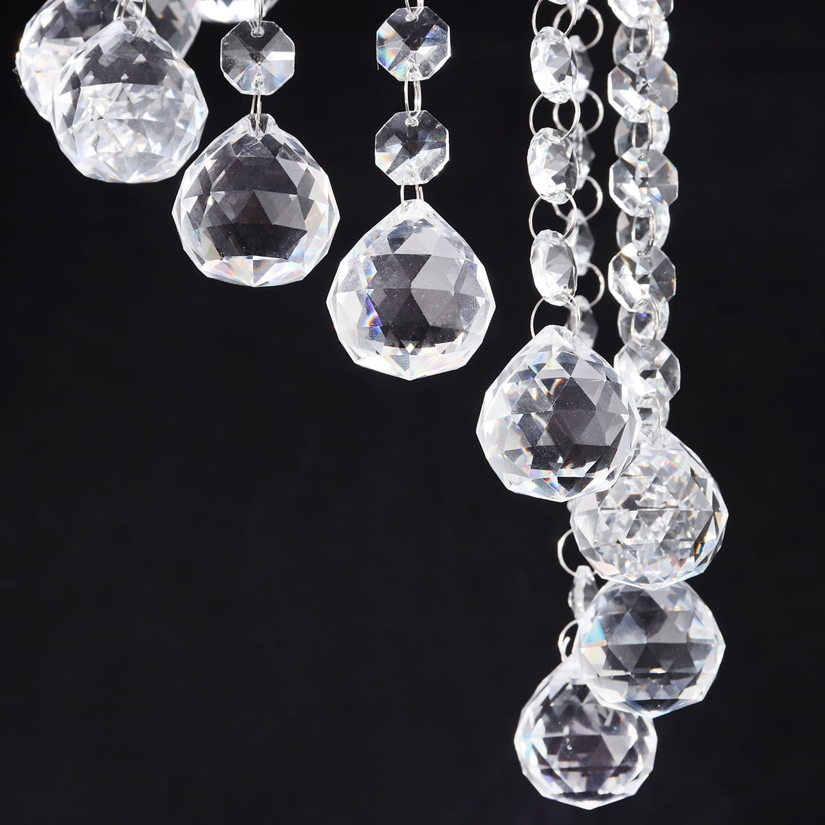 Round Flush Mount Ceiling Light Crystal 