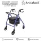 thumbnail image 2 of Andadera Andador 4 Ruedas Andafacil Aluminio Plegable Asiento Bolsa Andafacil Andadera, 2 of 2