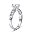 thumbnail image 3 of 925 Sterling Silver Vintage Wedding Promise Ring, 4-Style Comfort Fit Eternity Wedding Bands for Women, 3 of 6